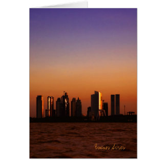 Vue de Buenos Aires au coucher du soleil