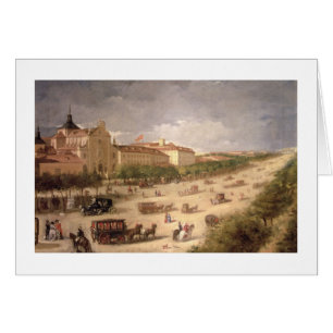Vue de Calle de Alcala, Madrid (huile sur la toile