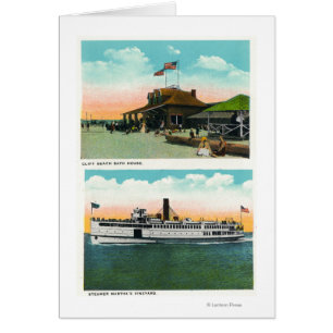 Vue de Chambre de Bath de plage de falaise