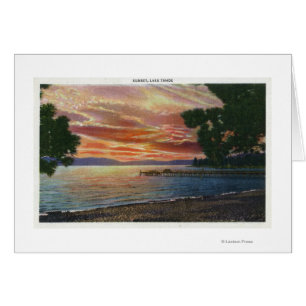 Vue de coucher du soleil de Shoreline avec le