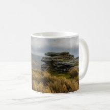 Vue de Dartmoor, tasse de parc national