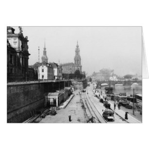 Vue de Dresde depuis la Bruehlsche Terrasse