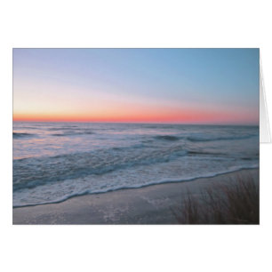 Vue de face de plage