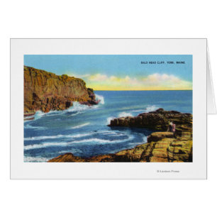 Vue de falaise de tête chauve à la plage de York