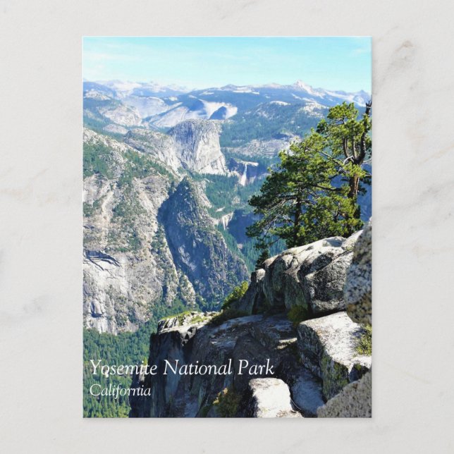Vue de Glacier Point, Yosemite, CA Carte postale (Devant)