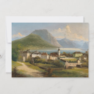 Vue de Gmunden   Johann Wilhelm Jankowsky