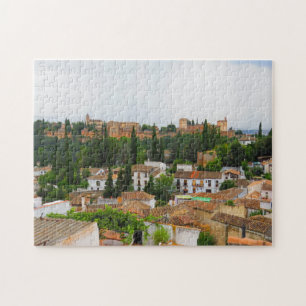 Vue de Grenade et d'Alhambra, Espagne - puzzle