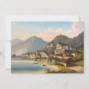 Vue de Hallstatt   Johann Wilhelm Jankowsky
