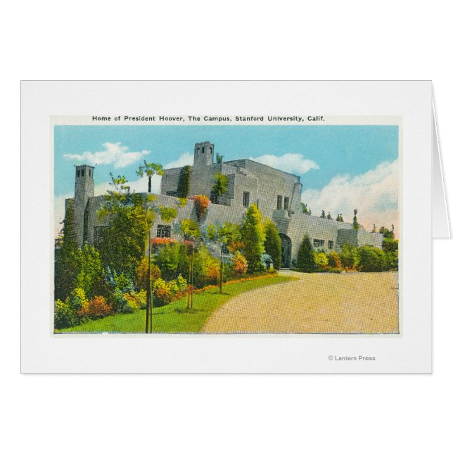 Vue de Hoover's Home, Campus U de Stanford (Devant horizontal)