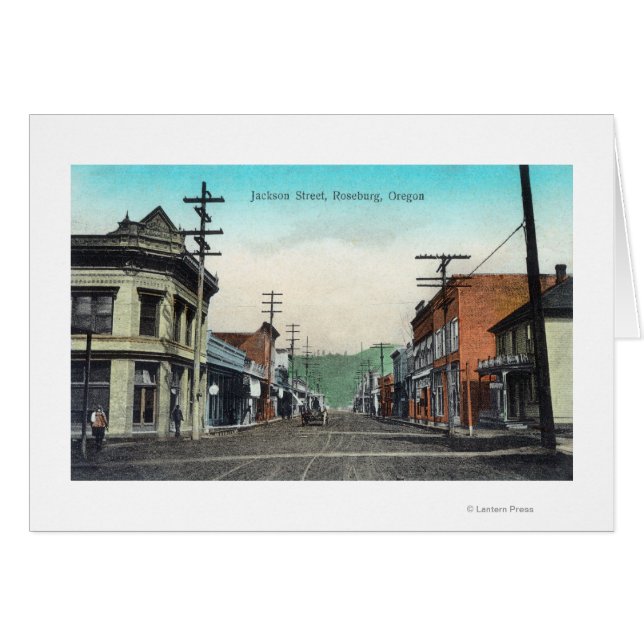 Vue de Jackson StreetRoseburg, OR (Devant horizontal)