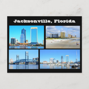 Vue de Jacksonville. Carte postale Floride