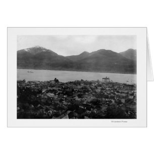 Vue de Juneau, Alaska et S.S. Burnside à