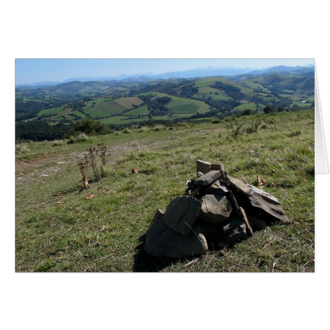 Vue de la carte de Pyrénées (Devant horizontal)