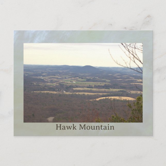 Vue de la carte postale de Hawk Mountain (Devant)