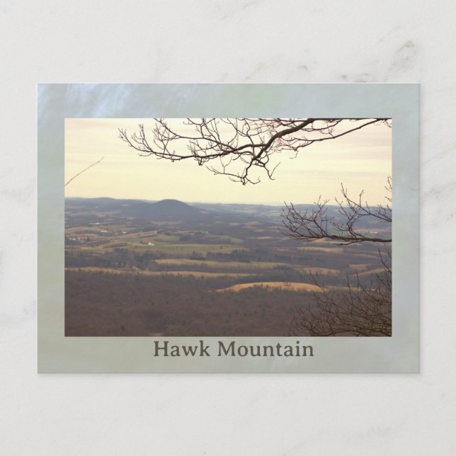 Vue de la carte postale de Hawk Mountain (Devant)