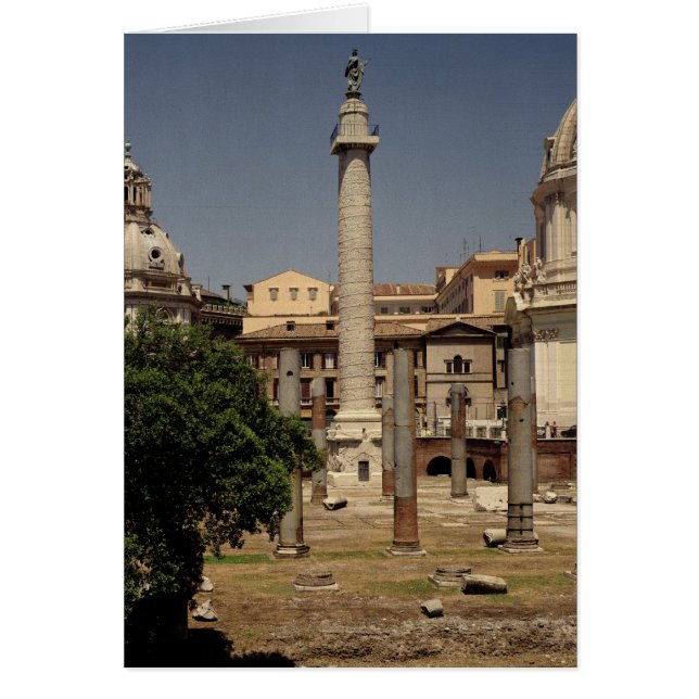 Vue de la colonne de Trajan, 113 AD (Devant)