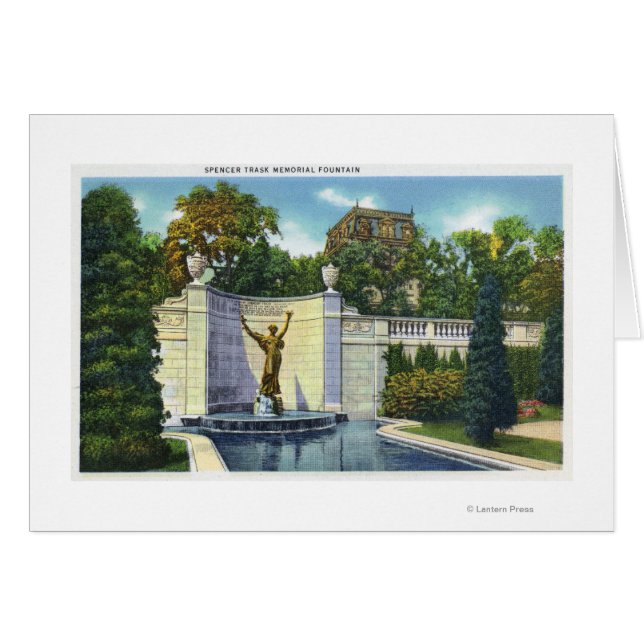 Vue de la fontaine commémorative Spencer Trask (Devant horizontal)