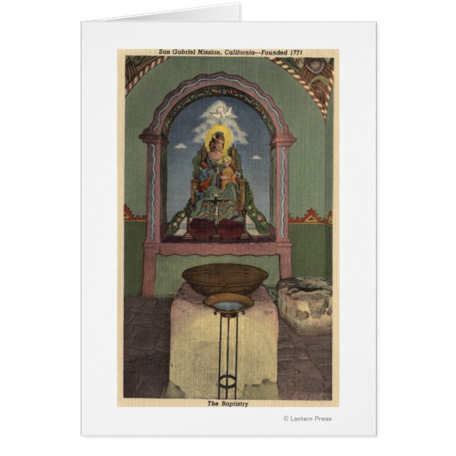 Vue de la mission et de la baptistère (Devant)