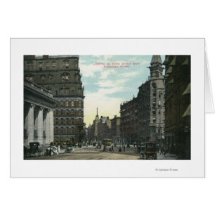 Vue de la rue Exchange sur la rue State