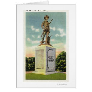 Vue de la statue du Minute Man