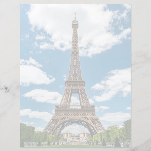 Vue de la Tour Eiffel depuis le parc public Champ  (Devant)