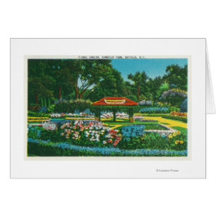 Vue de l'emblème floral du parc Humboldt