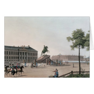Vue de l'endroit de Peter le grand et le Senat