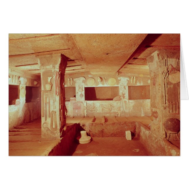 Vue de l'intérieur de la tombe (Devant horizontal)