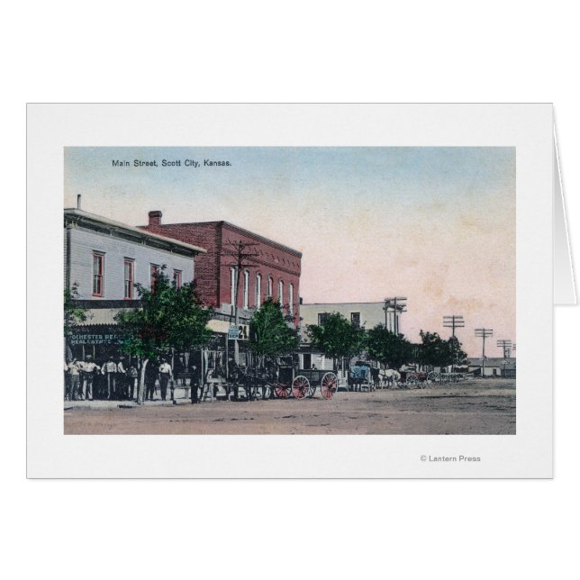 Vue de Main StreetScott City, KS (Devant horizontal)