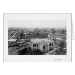 Vue de Medford, Oregon et de la bibliothèque