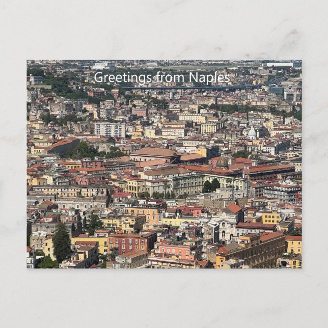 Vue de Naples, Italie Carte postale (Devant)