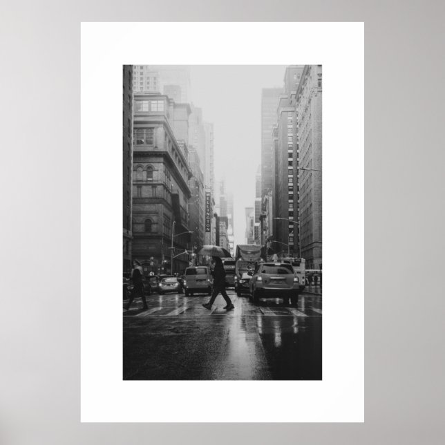 Vue De New York City | Poster Taille A0 (Devant)