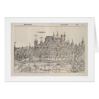 Vue de Nuremberg de Nuremberg chronique (1458)