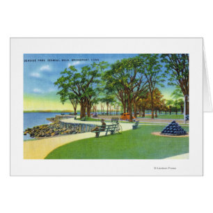 Vue de parc de bord de la mer de la promenade de
