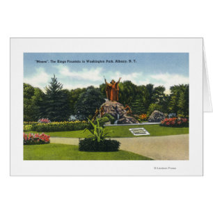 Vue de parc de Washington des Rois Fountain,