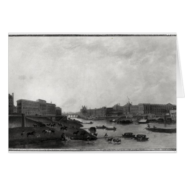 Vue de Paris depuis le Pont-Neuf, vers 1800 (Devant horizontal)