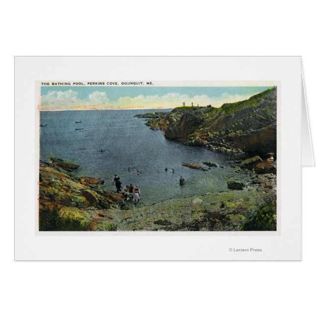 Vue de Perkins Cove, Scène de natation (Devant horizontal)