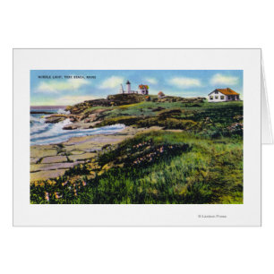 Vue de phare de protubérance de plage de York