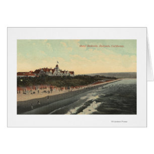 Vue de plage et de l'hôtel Redondo