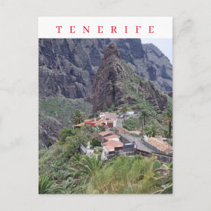 Vue de Tenerife de la carte postale de Masca