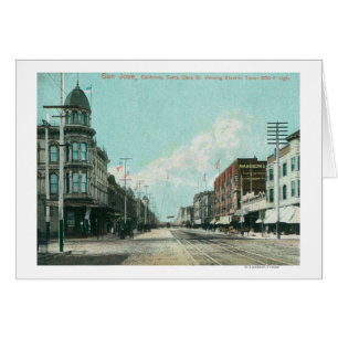 Vue de tour électrique de rue de Santa Clara