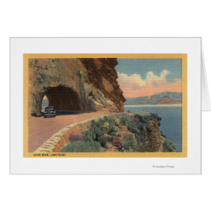 Vue de tunnel de roche de caverne de Hwy