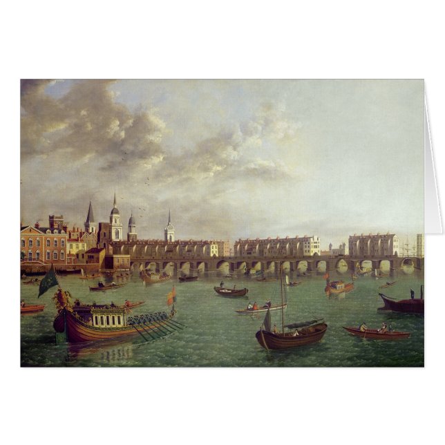 Vue de vieux pont de Londres (Devant horizontal)