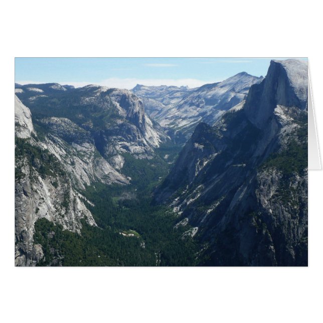 Vue depuis Glacier Point dans le parc national de  (Devant horizontal)
