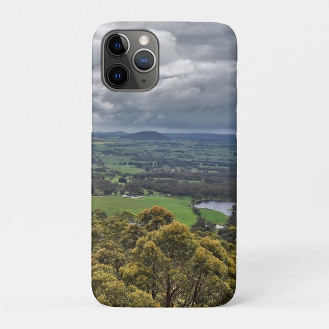 Vue depuis le coque iphone du mont Buninyong (Dos)