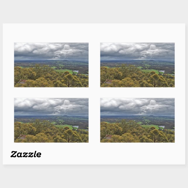 Vue depuis les Stickers du Mont Buninyong (Feuille)