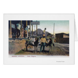 Vue des ânes portant WaterBisbee, AZ