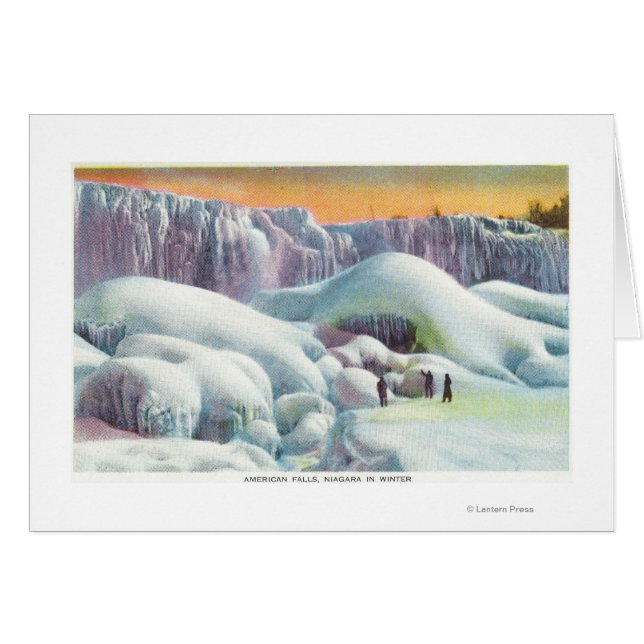 Vue des chutes américaines en hiver (Devant horizontal)