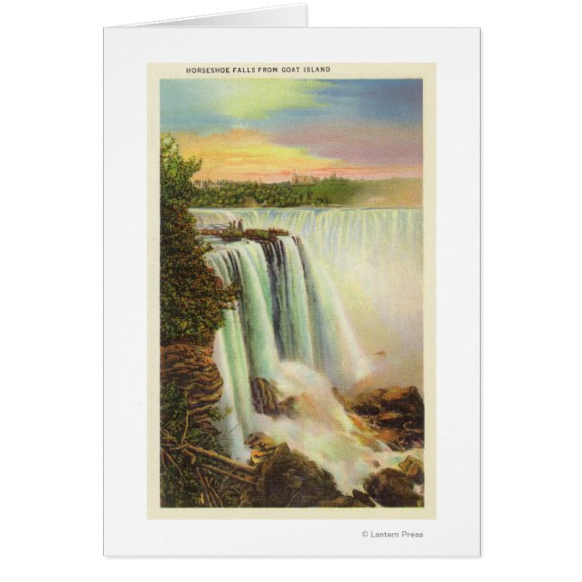 Vue des chutes du fer à cheval de l'île Goat (Devant)