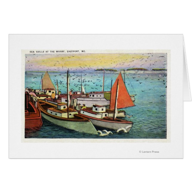 Vue des gélules et des navires au quai (Devant horizontal)